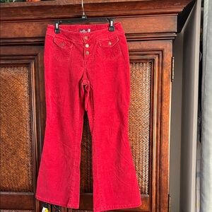 Jordache Red Flare Jeans